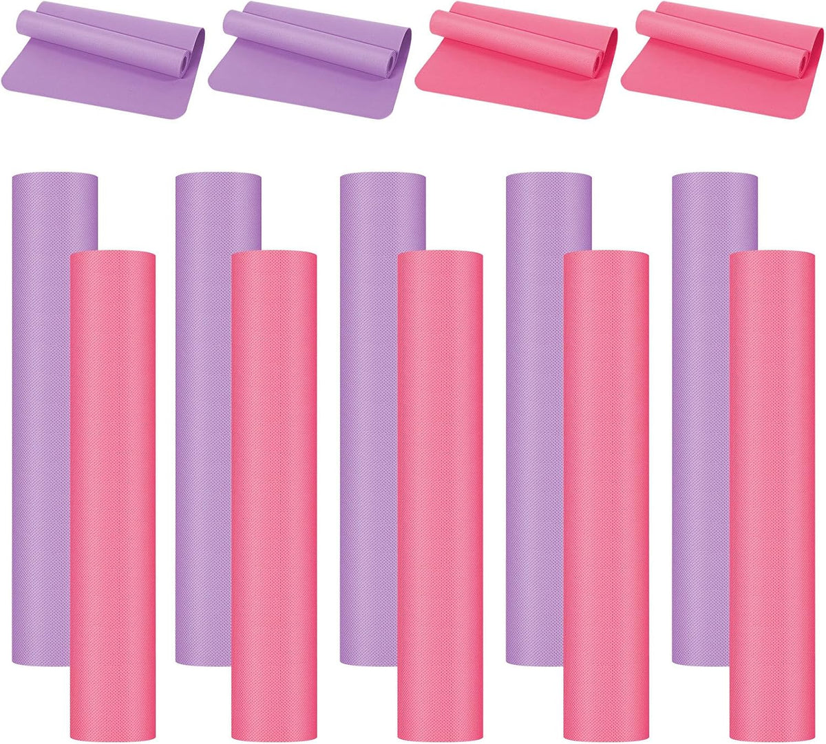 10 Pack Yoga Mat Bulk 68'' x 24'' x 4mm Thick Yoga Mat