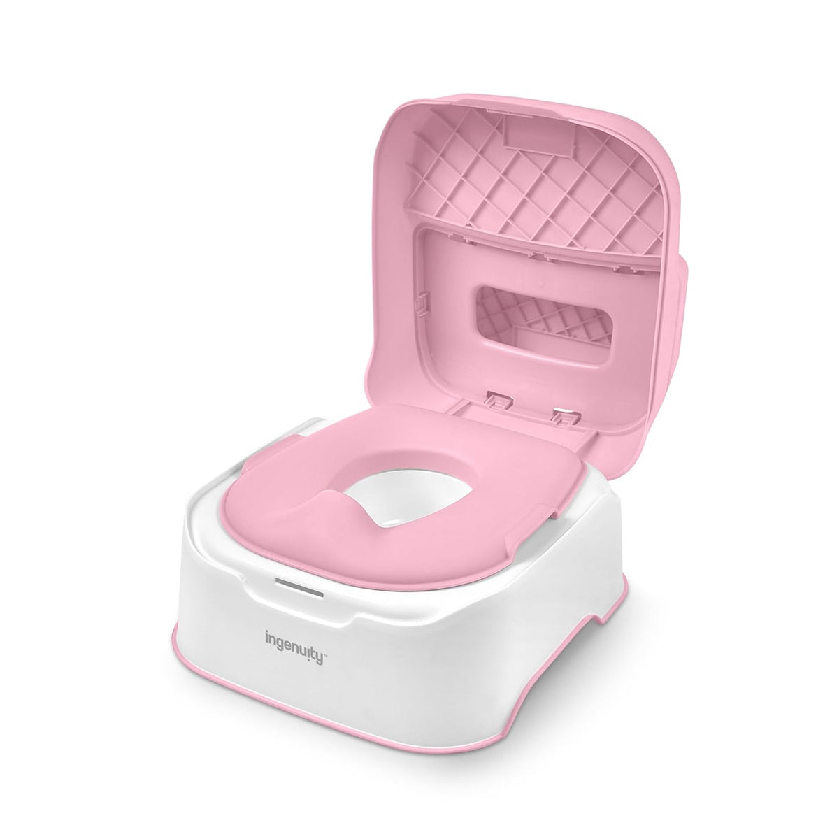 Prepare to Potty 3-in-1 System - Potty Training Toilet, Topper, Step Stool, Easy Setup, Pink, For Toddlers 18 Months+
