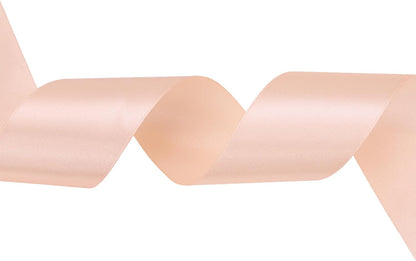 1-1/2 inch Champagne Pink Satin Ribbon 50 Yards Solid Fabric Ribbons Roll for Wedding Invitations, Bridal Bouquets, Sewing, Party Decorations, Gift Wrapping and More