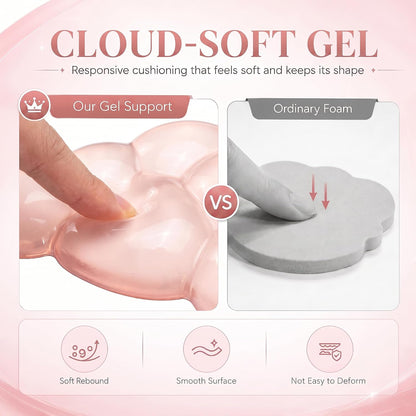 Cute Wrist Rest, Cloud Keyboard & Mouse Pad Set, Soft Gel Non-Slip