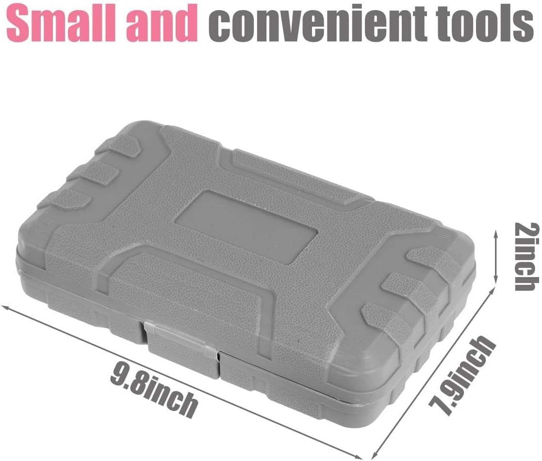 tool box 13-Pcs Household DIY Tool Kit for Women Compact Tool Box Set with Essential Starter Tools for Home Projects(13piece)