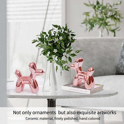 Ceramic Balloon Dog in Pink from Chic Desk Decor to Elegant Pink Decor for Bedroom A Versatile Sculptural Accent