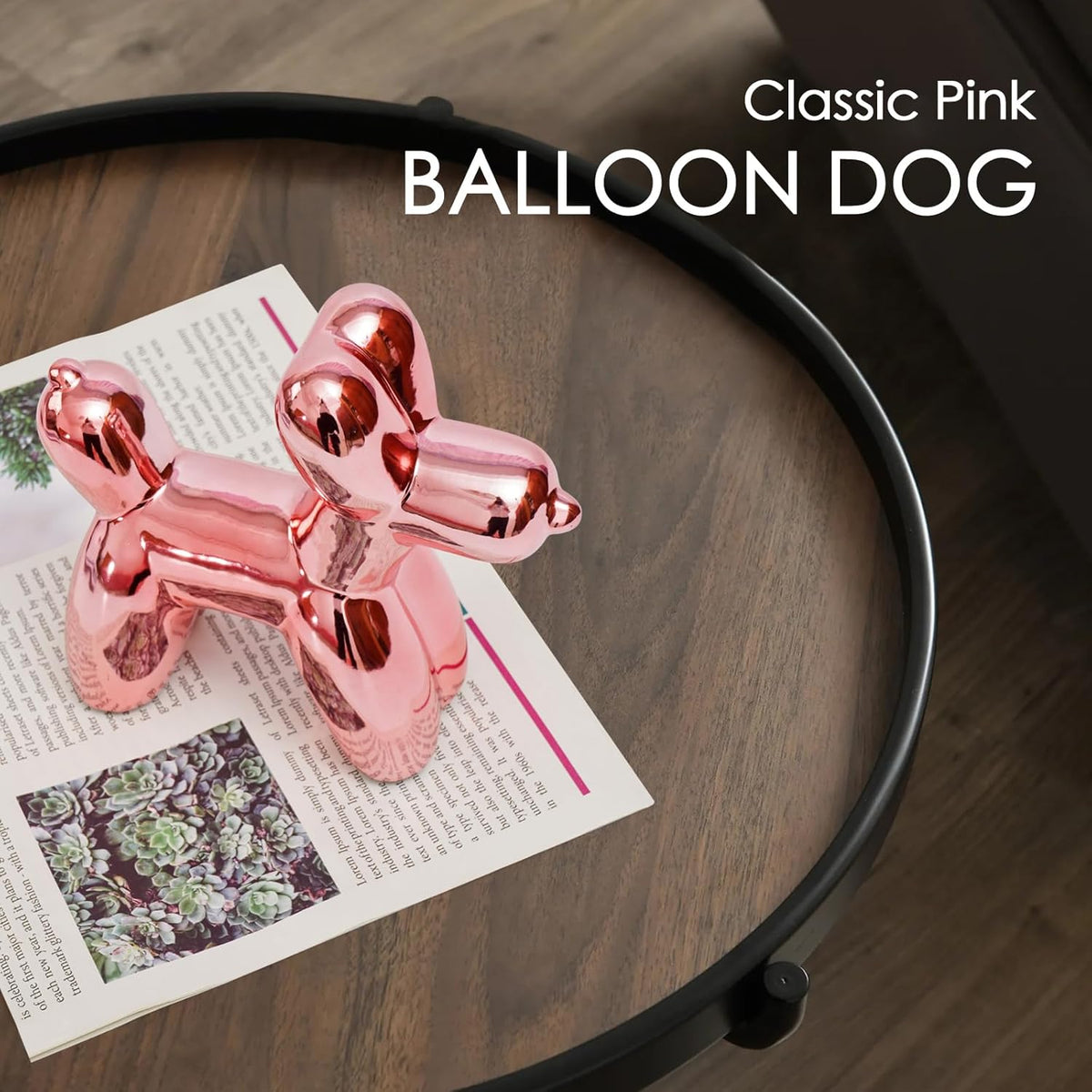 Ceramic Balloon Dog in Pink from Chic Desk Decor to Elegant Pink Decor for Bedroom A Versatile Sculptural Accent