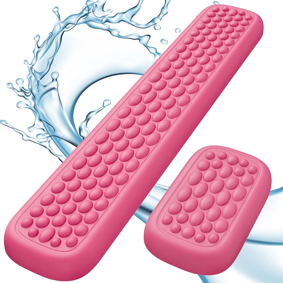 Ergonomic Keyboard Wrist Rest, Memory Foam Wrist Support, Rose Pink