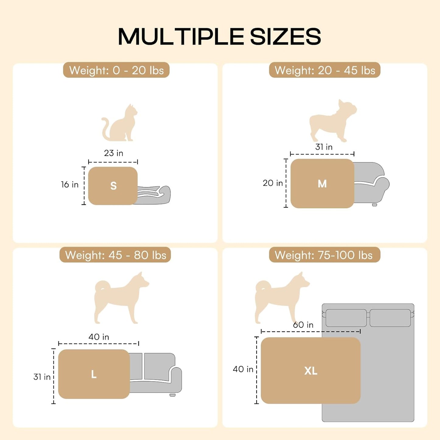 LINENLUX 1 Pack 3 Blankets Super Soft Fluffy Premium Fleece Dog Blankets for Puppy Cat Pet Blanket Flannel Throw Warm Sleep Dog Paw-3pcs 23x16 inch