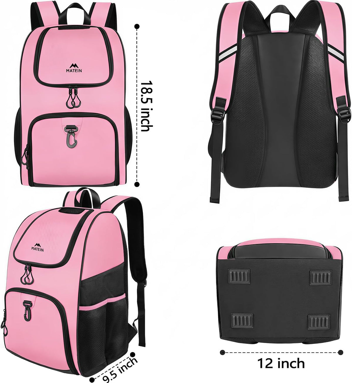 Basketball Bag, Sturdy Soccer Bag with Ball Holder, Shoe Compartment