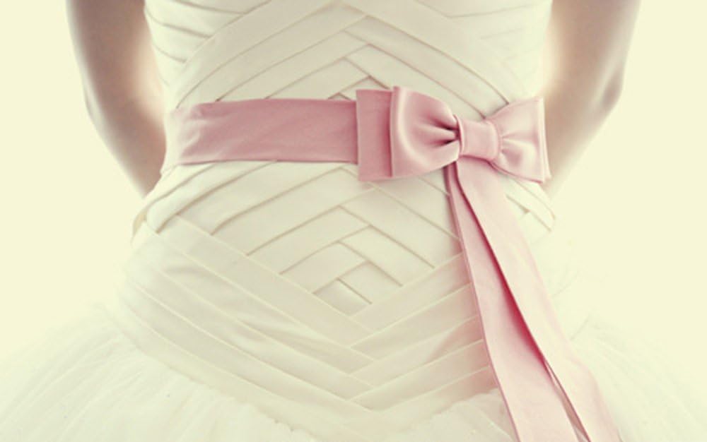 Light Pink Double Faced Satin Ribbon, 1-1/2 Inch Continuous 25 Yards