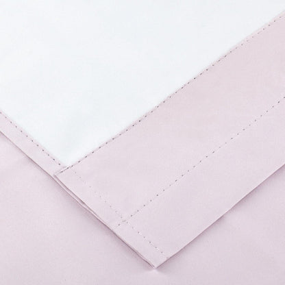 Thermal Insulated 100% Blackout Rod Pocket Top Window Curtain Valance (52" Wide x 18" Long, Light Pink)