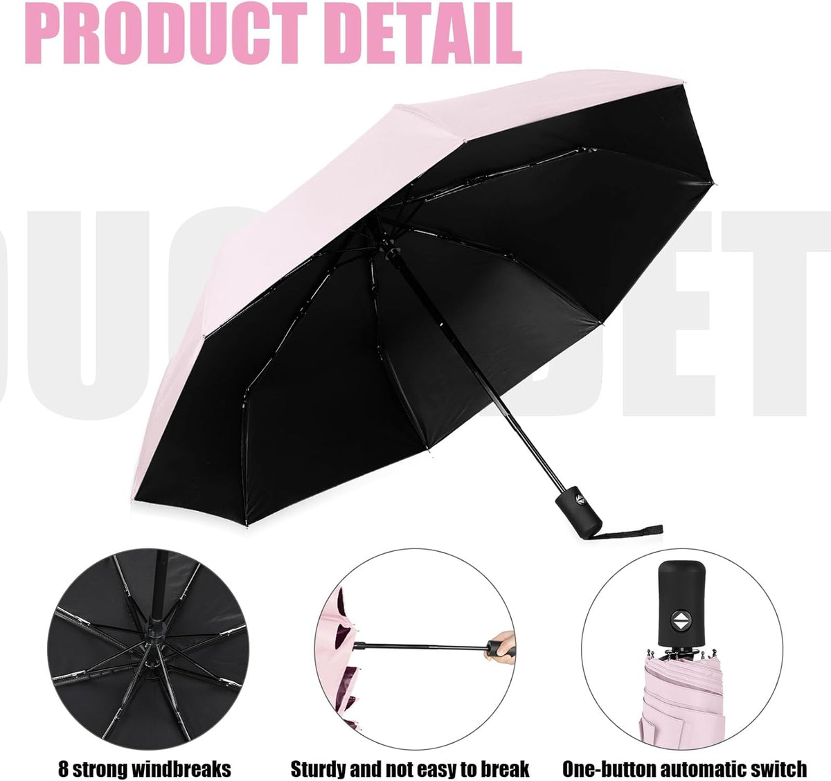 Windproof Travel Umbrella Compact Small