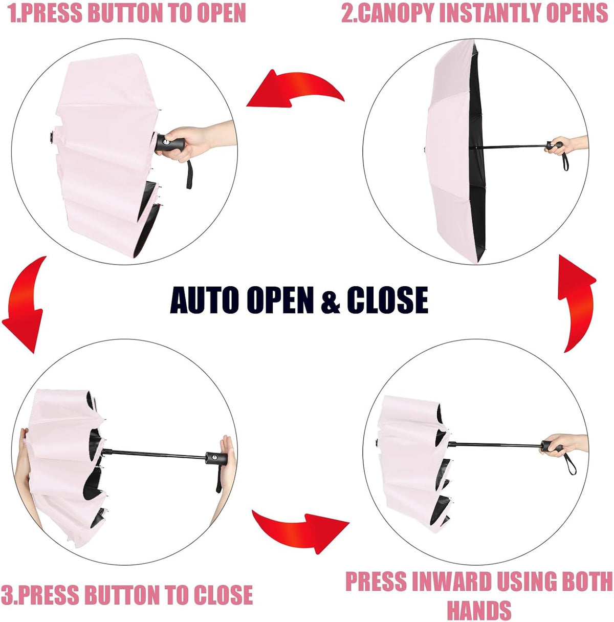 Windproof Travel Umbrella Compact Small