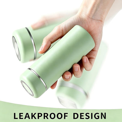 11oz Small Insulated Water Bottle, Leakproof Pocket Size for Travel, Pink