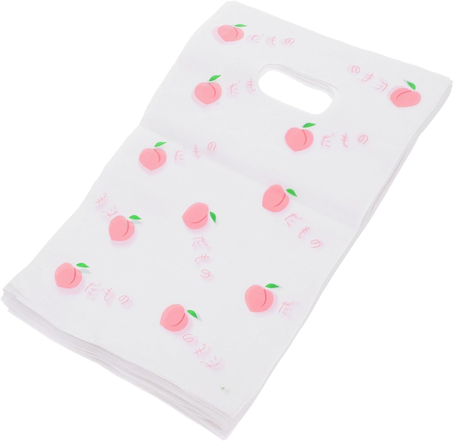 100pcs Daisy Candy Treat Bags Plastic Goodie Bags for Birthday Party Favors for Wrapping Snacks and Sweets Peach Pattern