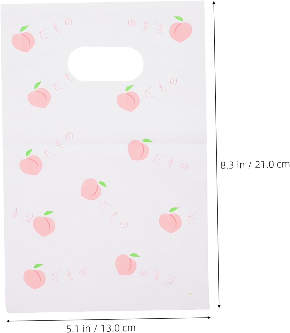 100pcs Daisy Candy Treat Bags Plastic Goodie Bags for Birthday Party Favors for Wrapping Snacks and Sweets Peach Pattern