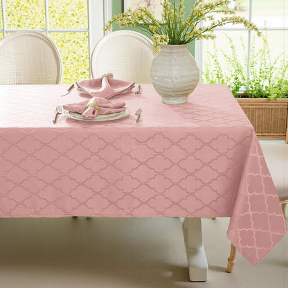 Tablecloth Rectangle, Jacquard, 52" x 70", Pink