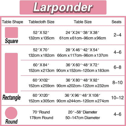 Tablecloth Rectangle, Jacquard, 52" x 70", Pink