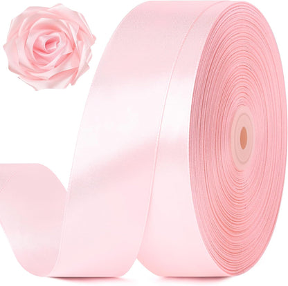 Baby Pink Ribbon 1-1/2 Inch x 100 Yards, Satin Ribbon