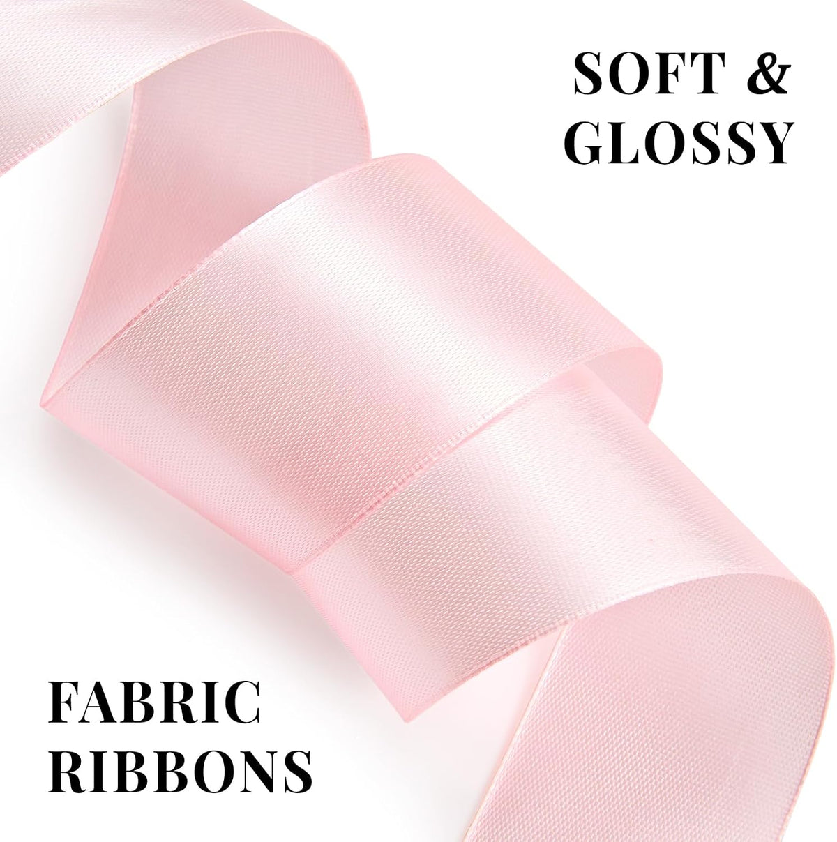 Baby Pink Ribbon 1-1/2 Inch x 100 Yards, Satin Ribbon