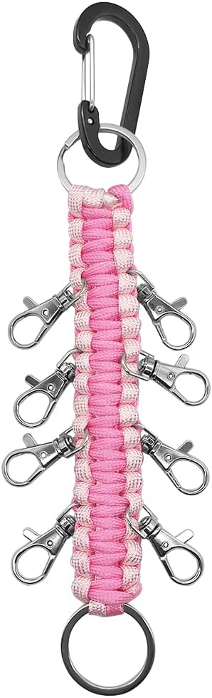 2PCS Cheer Bows Holders Paracord Handmade Cheer Bow Accessories for Cheerleading Teen Grils High School Sports