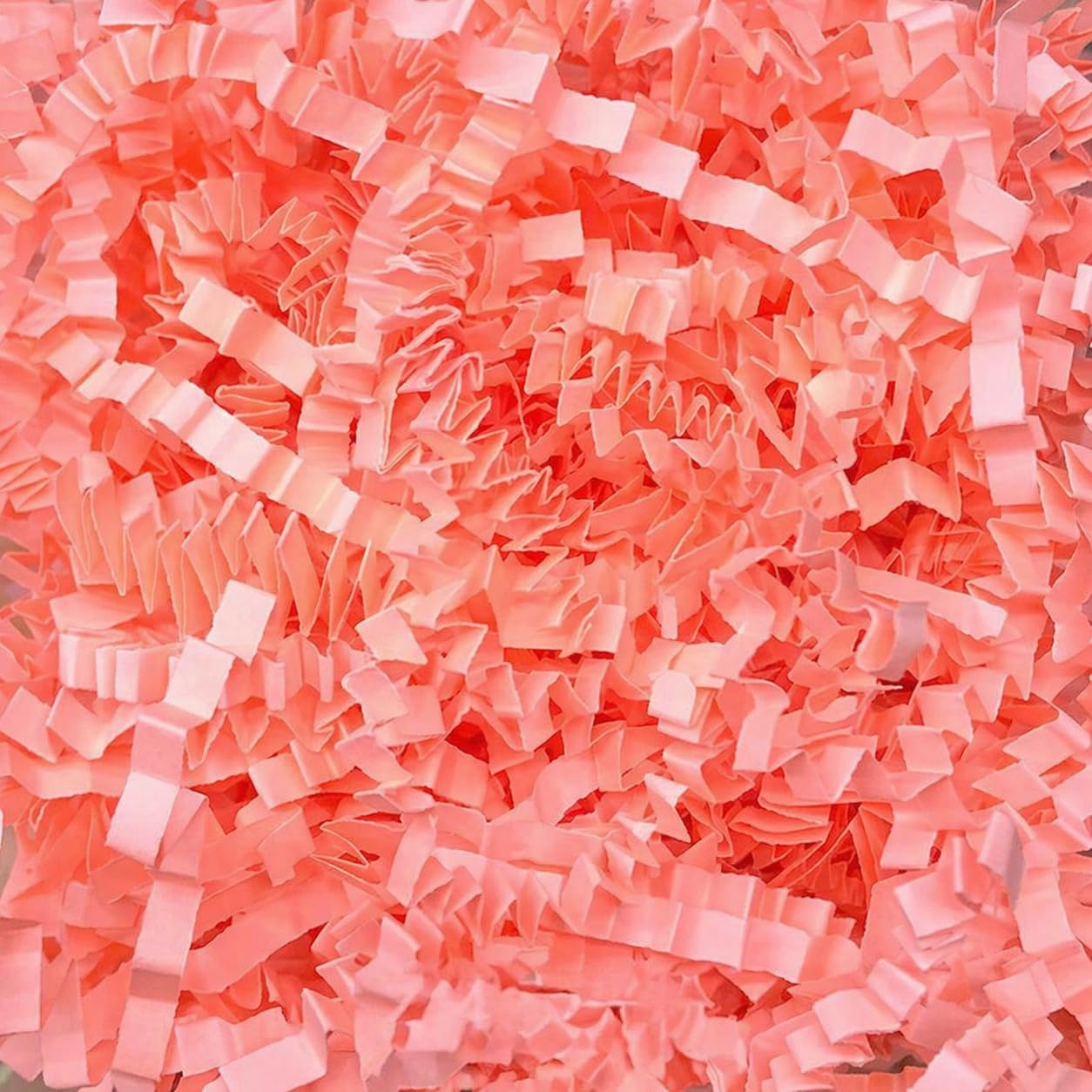 Colar Pink Crinkle Cut Paper Shred Filler, 5oz Decorative Gift Basket Filler, Cushioning Packing Material for Gift Boxes, Bags, DIY Crafts, Party Supplies & Shipping Protection