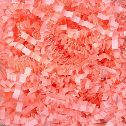 Colar Pink Crinkle Cut Paper Shred Filler, 5oz Decorative Gift Basket Filler, Cushioning Packing Material for Gift Boxes, Bags, DIY Crafts, Party Supplies & Shipping Protection
