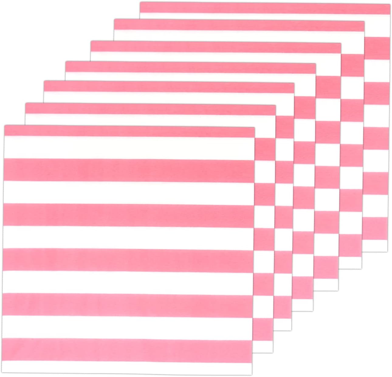 Disposable Striped Chevron Polka Dot Pink Paper Luncheon Napkins 60 Count 13"x13"