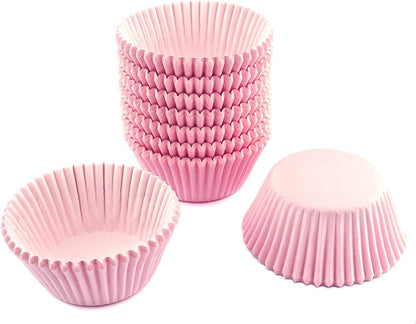 Standard Size Baking Cups Valentine's Day Cupcake Liners 200 Pcs (Light Pink)