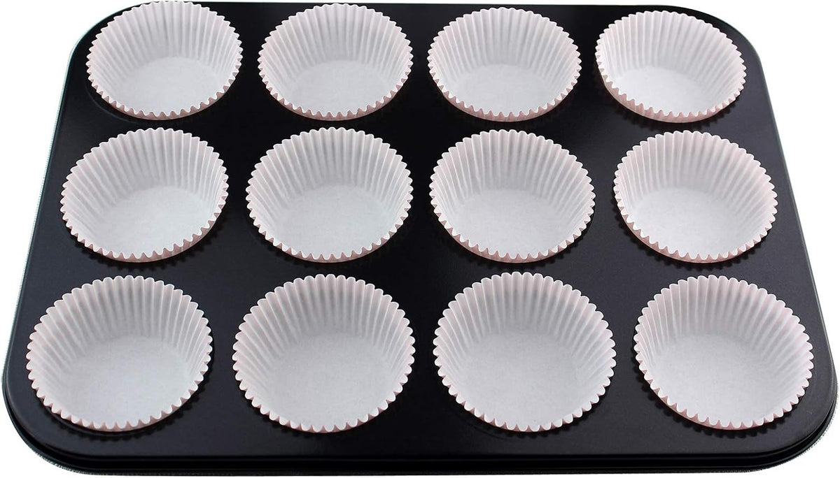 Standard Size Baking Cups Valentine's Day Cupcake Liners 200 Pcs (Light Pink)