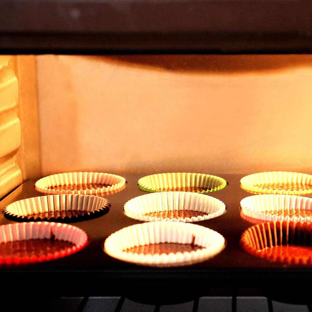 Standard Size Baking Cups Valentine's Day Cupcake Liners 200 Pcs (Light Pink)