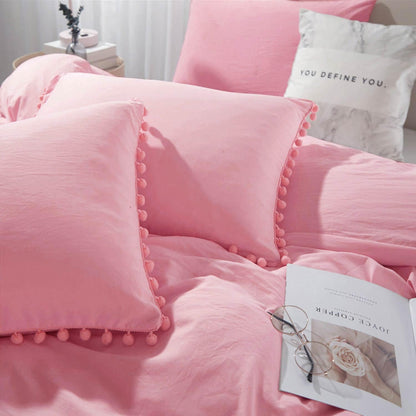 Pink Standard Size Pillow Shams Set of 2, 20x26 Inch