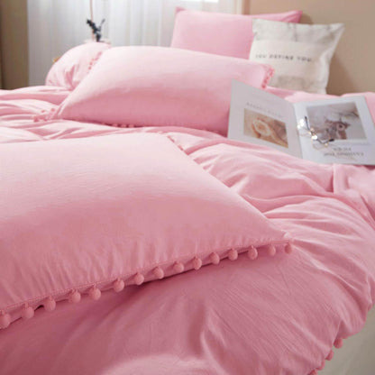 Pink Standard Size Pillow Shams Set of 2, 20x26 Inch