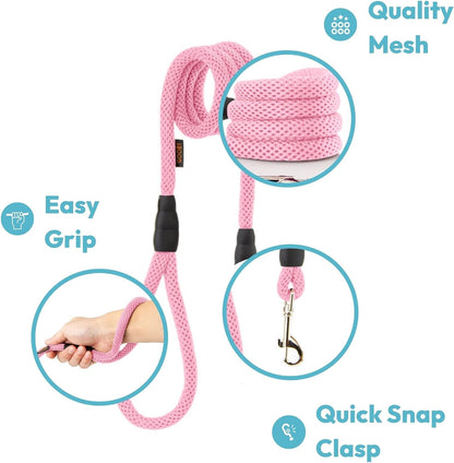 Mesh Leash, Pink, 4 FT