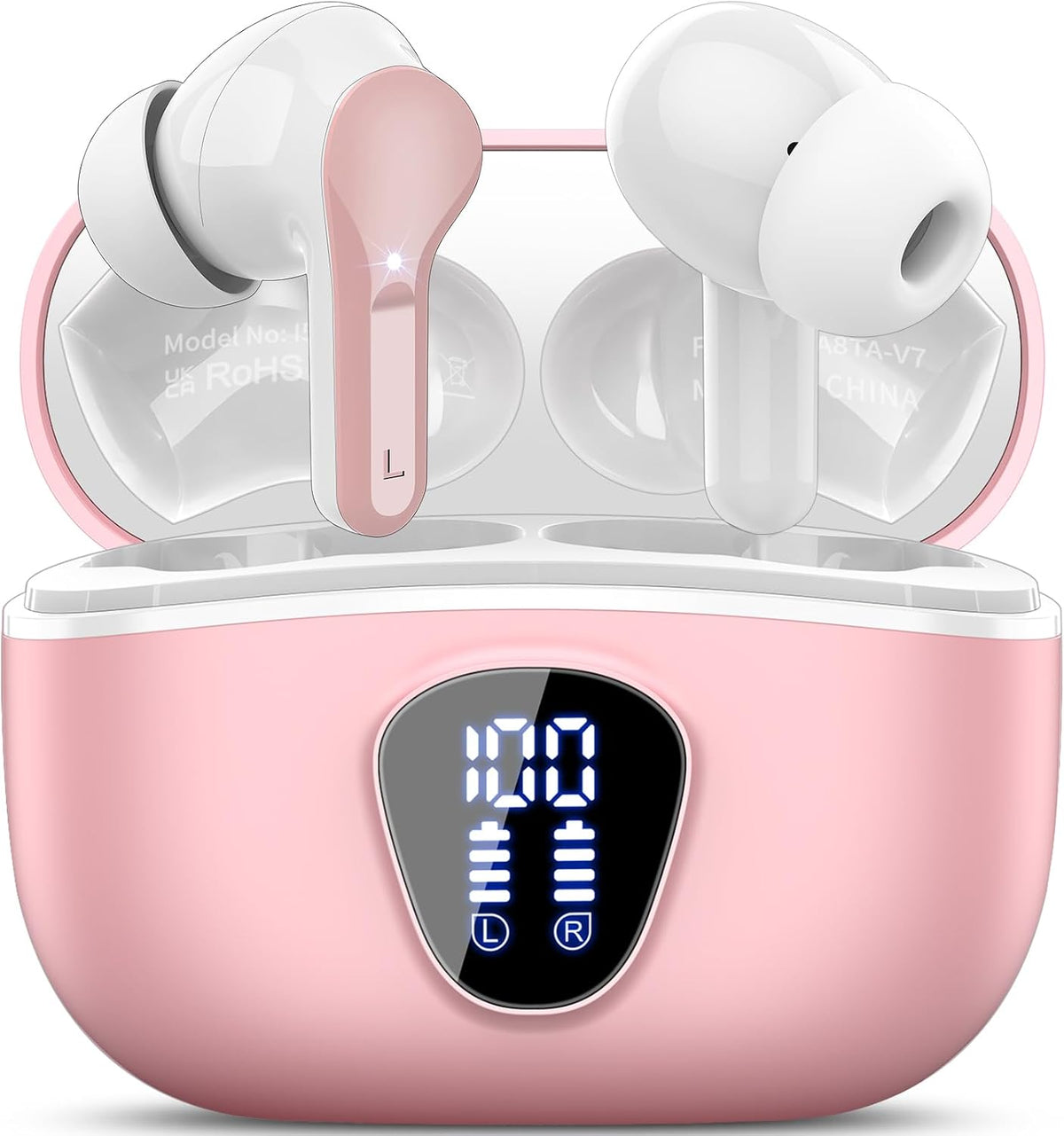 Wireless Earbuds, Bluetooth 5.4 Headphones HiFi Stereo, Bluetooth Earbuds