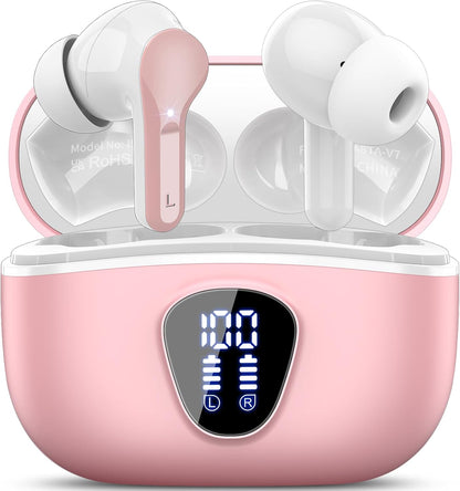 Wireless Earbuds, Bluetooth 5.4 Headphones HiFi Stereo, Bluetooth Earbuds