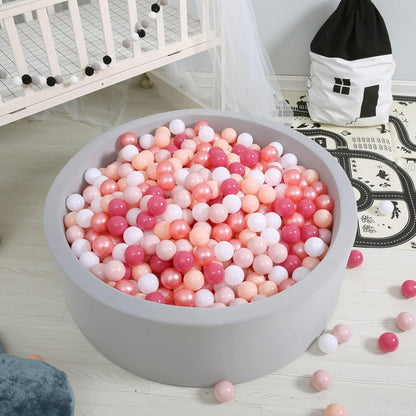 Ball Pits Balls for Toddlers Pack of 50 100 200 Plastics Shape Ball Non-Phthalate Non-BPA Non-Toxic 2.2-Inch Crush Proof Play Balls