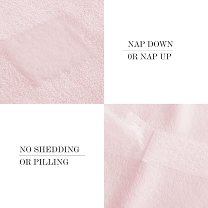 Pink Fleece Throw Blanket for Couch Sofa, Soft Fuzzy Plush Kids Luxury Flannel Lap Blanket, Super Cozy and Comfy for Fall Winter (Pink, 50" x 60")