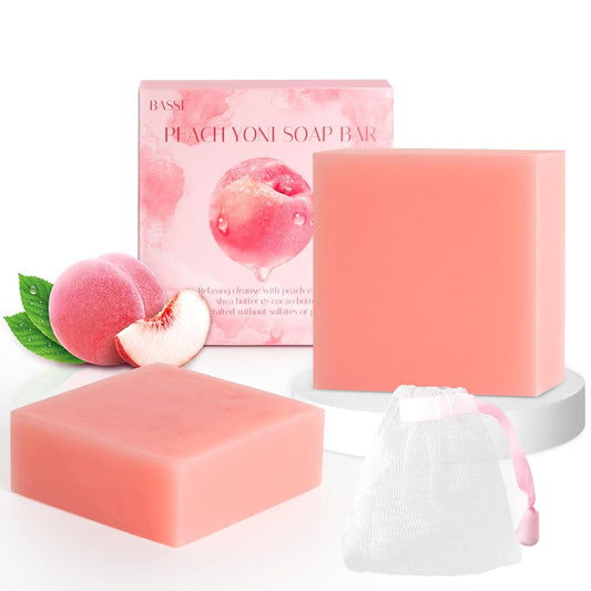 2 PCS Yoni Soap Bars for Women, Natural Yoni Bar pH Balance & Intimate Care