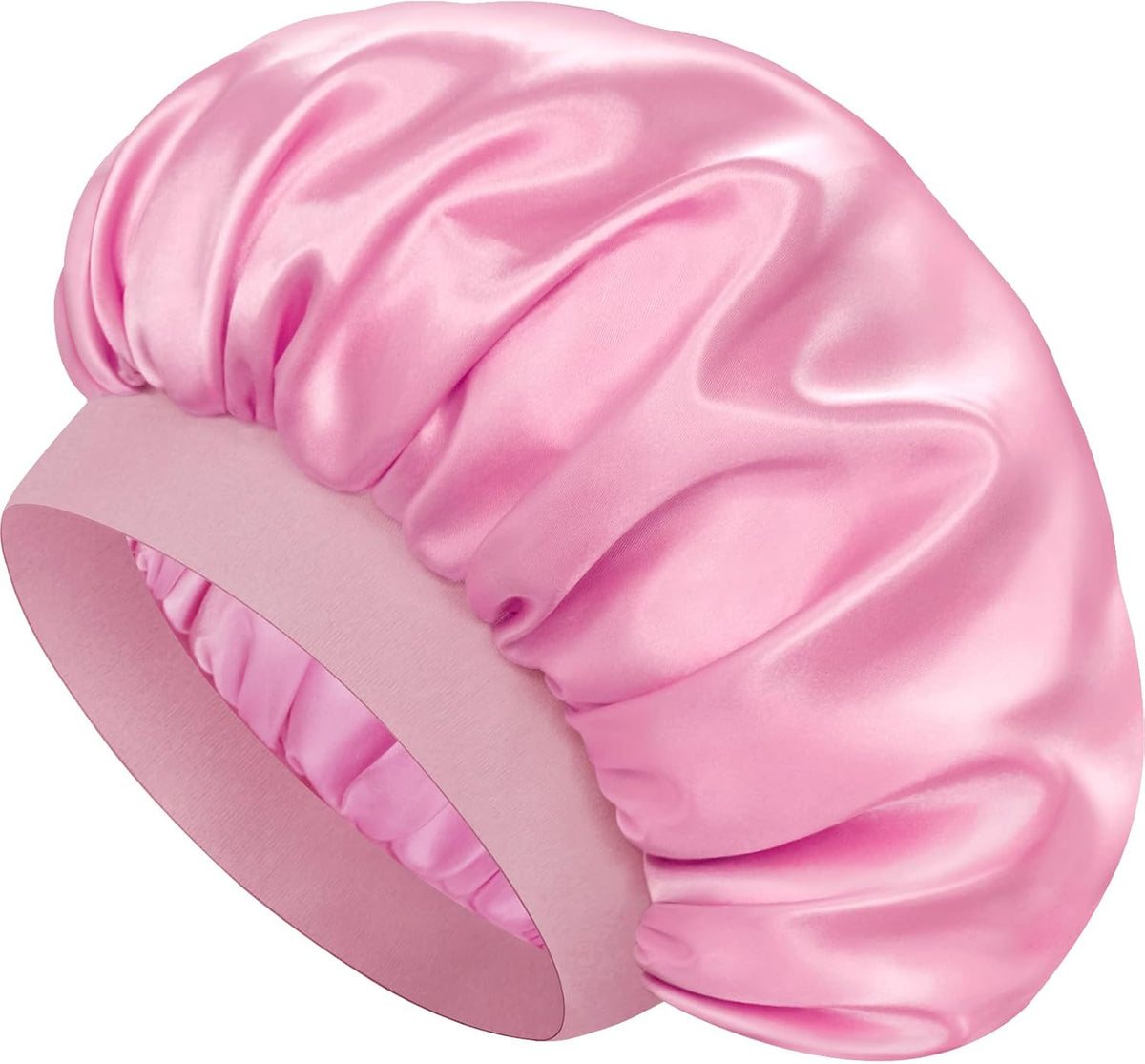 Satin Silk Bonnet for Hair, Double Layer Sleep Cap for Men & Women