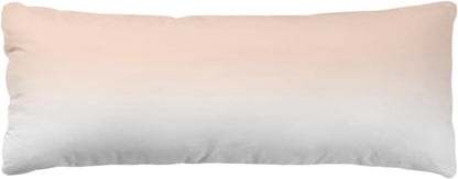 Pink White Ombre Throw Pillow Cover for Bed - Pillowcase Standard Size 20x54 Inch Soft Cooling Pillow Case Beige Gradient Color Modern Abstract Art Pillows Covers with Hidden Zipper, 1 Pack