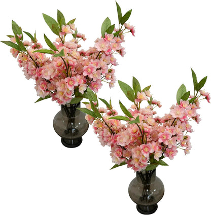 Cherry Blossom Branches 20 Pcs Pink for Home Wedding Decor