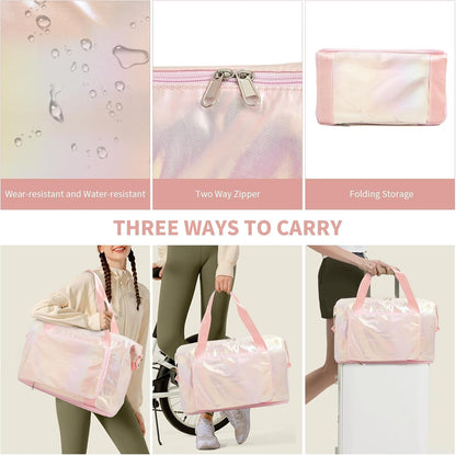 IwIeIaIrI Weekender Overnight Bags for Women Men-Pink