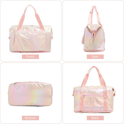 IwIeIaIrI Weekender Overnight Bags for Women Men-Pink