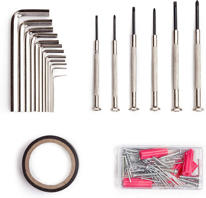 148-Piece Automotive And Household Tool Set, Pink Repair Kit Case