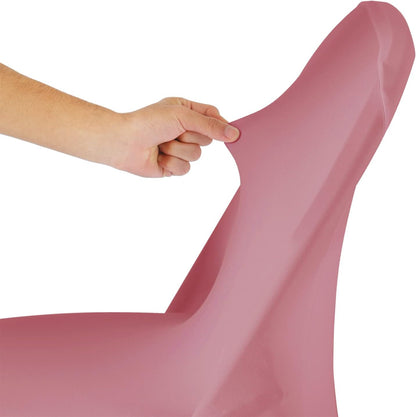 Spandex Chair Cover,25PCS,Living Room Folding Chair Covers,Removable Chair Covers Washable Protector Stretch Chair Cover for Party, Banquet,Wedding Event,Hotel(Dusty Pink)