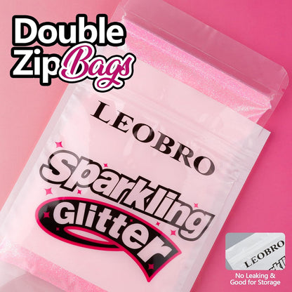 Pink Glitter, 100g / 3.5 oz Iridescent Fine Glitter for Crafts, Resin, DIY Jewelry Keychains Flowers Party Decorations, Iridescent Light Pink
