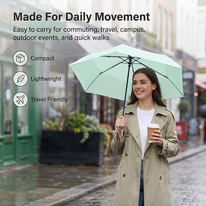 Japan Pencil Umbrella, Japanese Umbrella Ultra-Lightweight Compact All-Weather, Pencil Umbrellas for Rain from Japan Carbon Fiber, UV Protection, Compact Folding Pocket Parasol for Rain