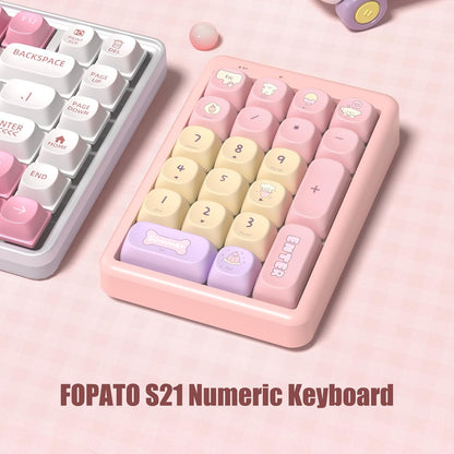 Wireless Number Pad Keyboard Mechanical Numpad Numeric Keypad for Laptop