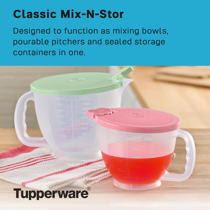 Classic Mix-N-Store Pastel Pitcher Set (2 Pitchers, 2 Lids)