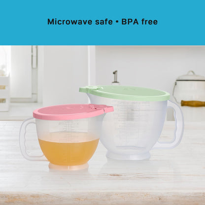 Classic Mix-N-Store Pastel Pitcher Set (2 Pitchers, 2 Lids)