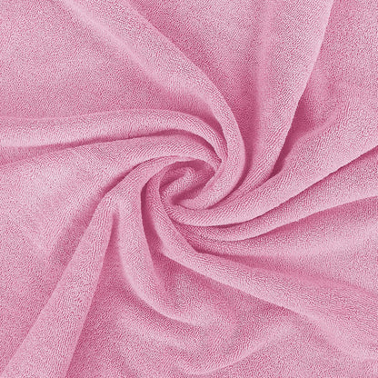 Jumbo Bath Sheets, 2 Pack, 35x70 in, 600 GSM Cotton, Pink
