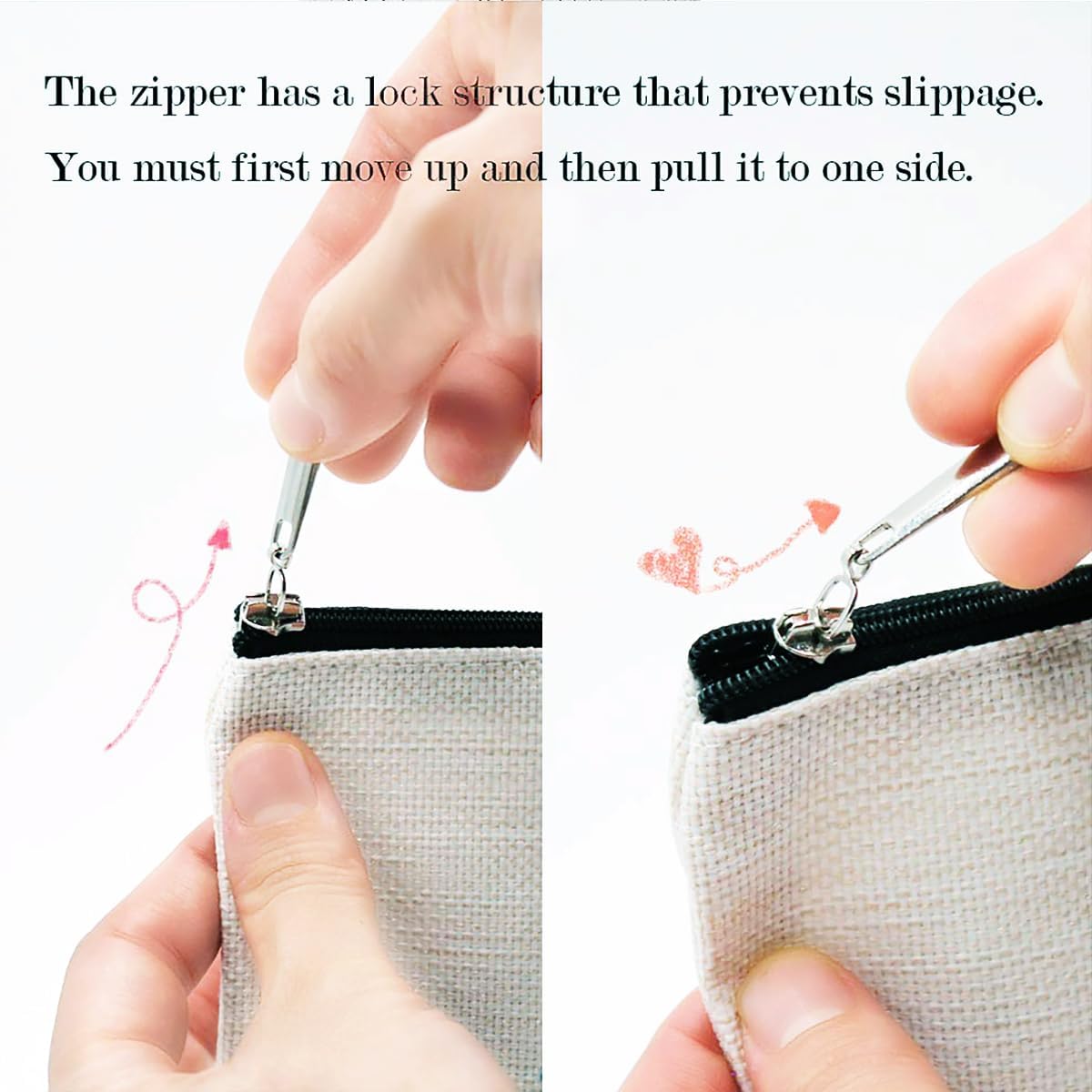 Funny Makeup Bag Inspirational Pink Cosmetic Bag Bracelet Keychain
